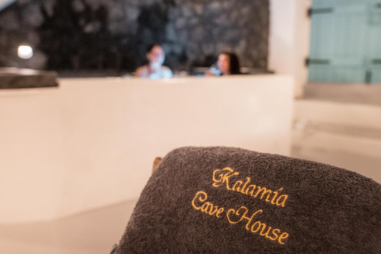 Kalamia Cave House Villa Pyrgos Kallistis Luaran gambar